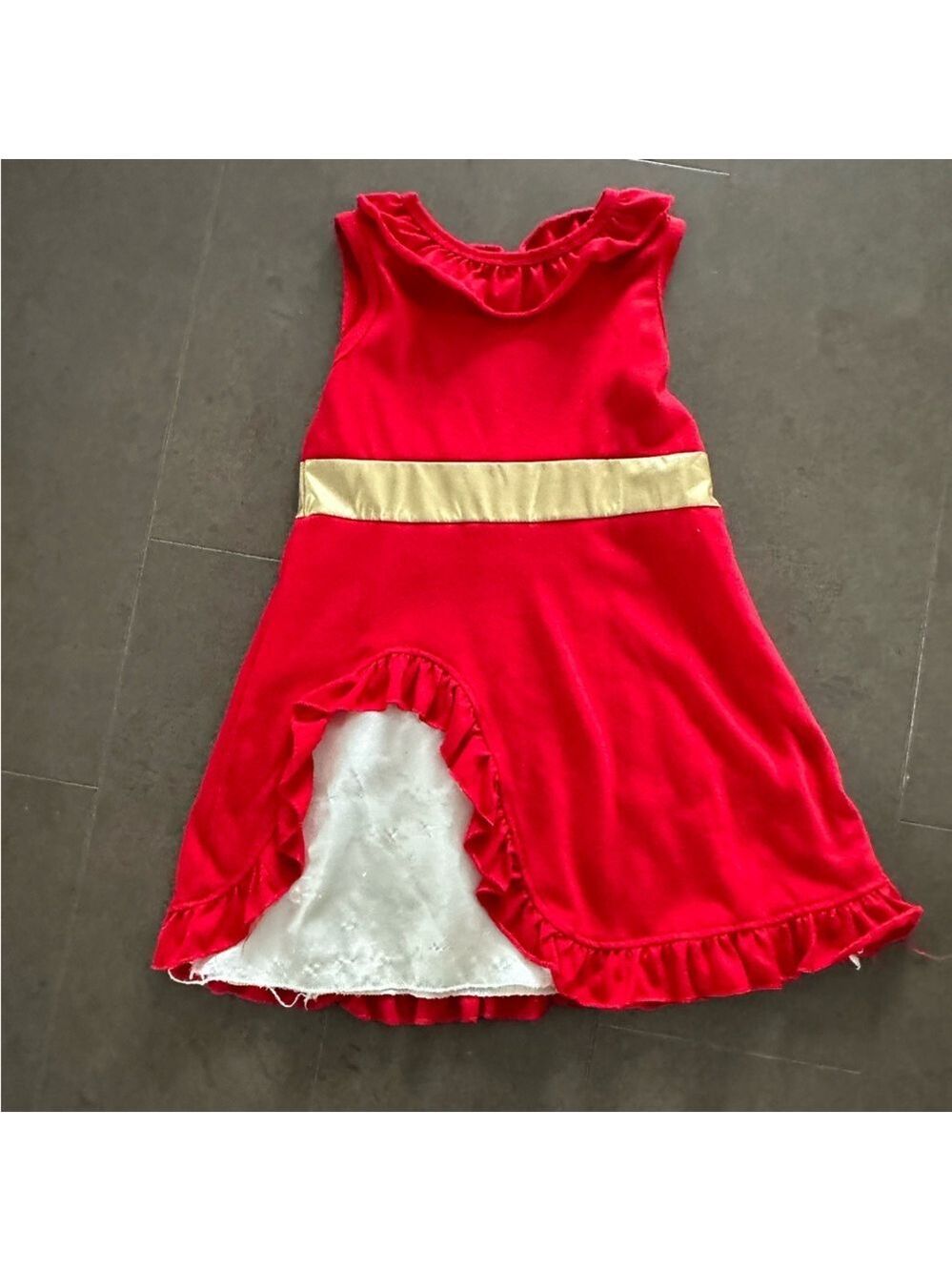 Red and Gold Kids Costume Dress